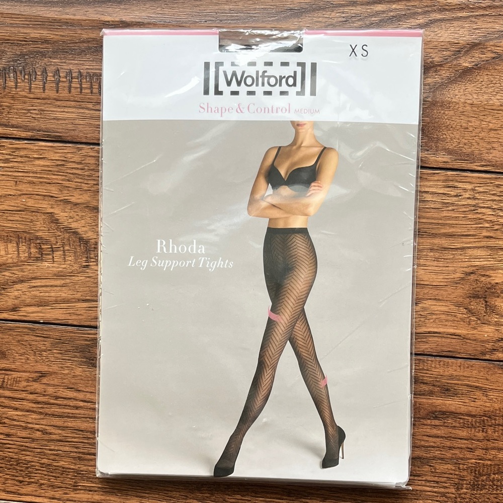 Wolford Rhoda Leg Support Tights in Black